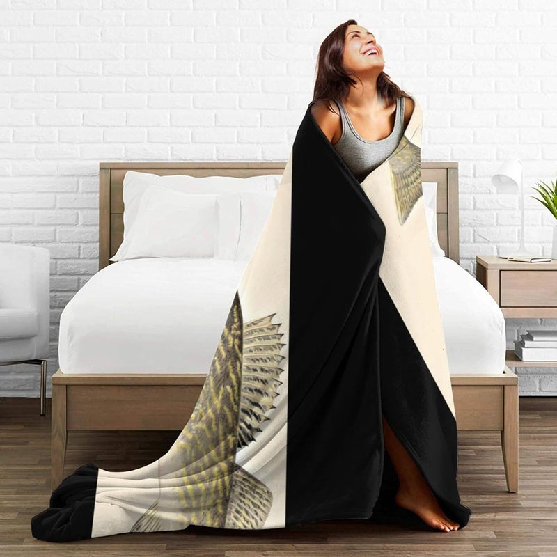 Fun Walleye Pike Flannel 50"X40" Blanket - Soft and Light All Season Comfort Blanket - Travel, Home Décor - Image 5