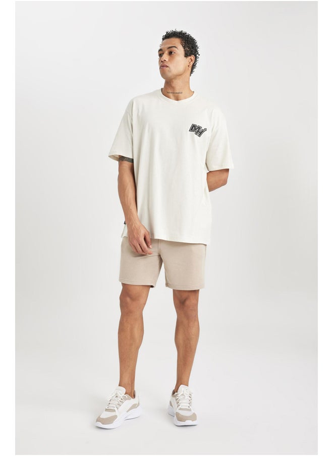 DeFacto - Man Boxy Fit Crew Neck Short Sleeve Knitted T-Shirt - Image 1