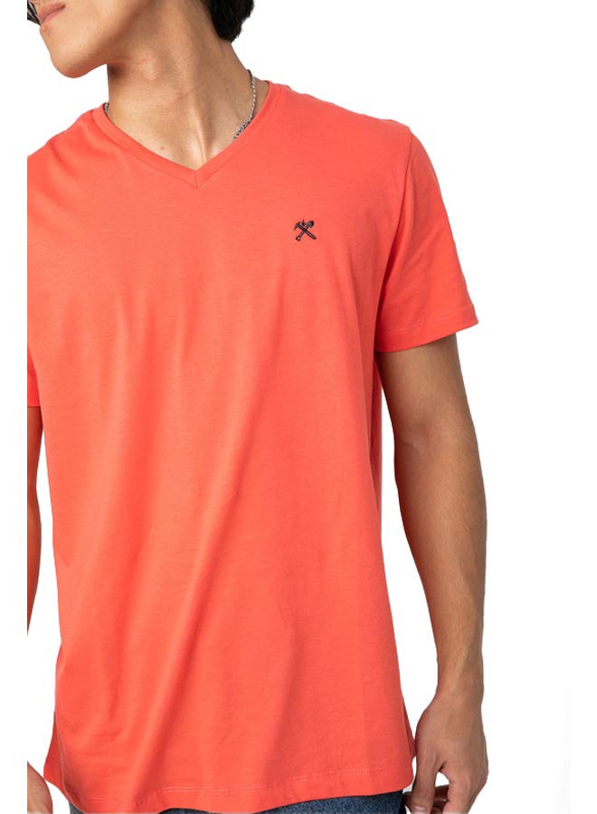 Marco Bergamo VNeck T-Shirt With Logo  - Image 1