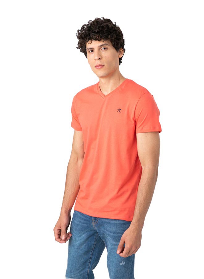Marco Bergamo VNeck T-Shirt With Logo  - Image 4