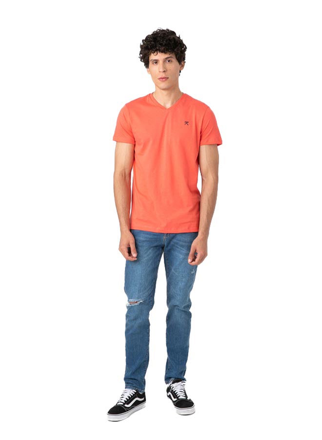 Marco Bergamo VNeck T-Shirt With Logo  - Image 2