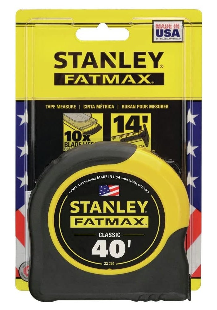 Stanley FatMax 40-Foot Tape Measure with BladeArmor Coating - Black and Yellow - Image 3