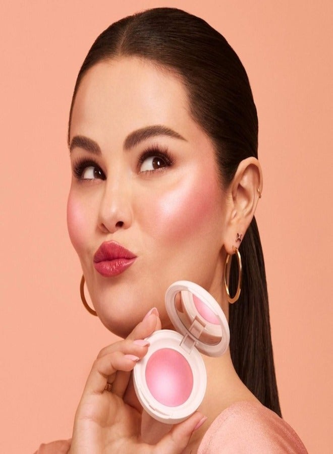 Rare Beauty Rare Beauty Soft Pinch Luminous Powder Blush – Happy (Cool Pink, 2.8g) | Radiant Finish, Buildable Coverage, Lightweight, Long-Lasting, Vegan & Cruelty-Free  - Image 5
