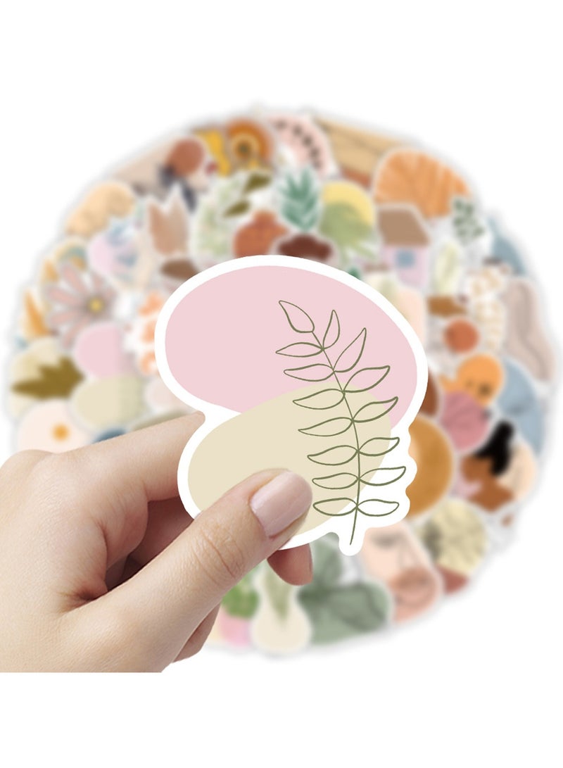 103Pcs Boho Stickers Vintage Cute Boho Aesthetic Stickers for Adults Girls Kids Vinyl Waterproof Stickers for Water Bottles Laptops Phone Journaling Scrapbook Diary Decoration - Image 2