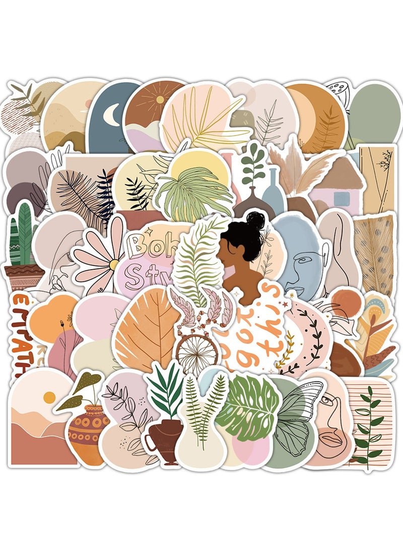103Pcs Boho Stickers Vintage Cute Boho Aesthetic Stickers for Adults Girls Kids Vinyl Waterproof Stickers for Water Bottles Laptops Phone Journaling Scrapbook Diary Decoration - Image 4