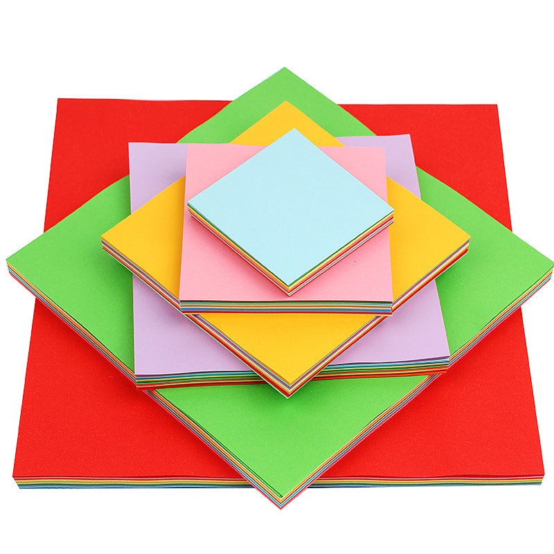 Colored Origami Paper for Children – 10 Colors, 7cm to 25cm, Virgin Wood Pulp - Image 4