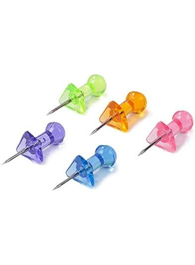 ديلي E0030 دبوس ضغط ملون شفاف 100 علبة متعدد الألوان - Image 2