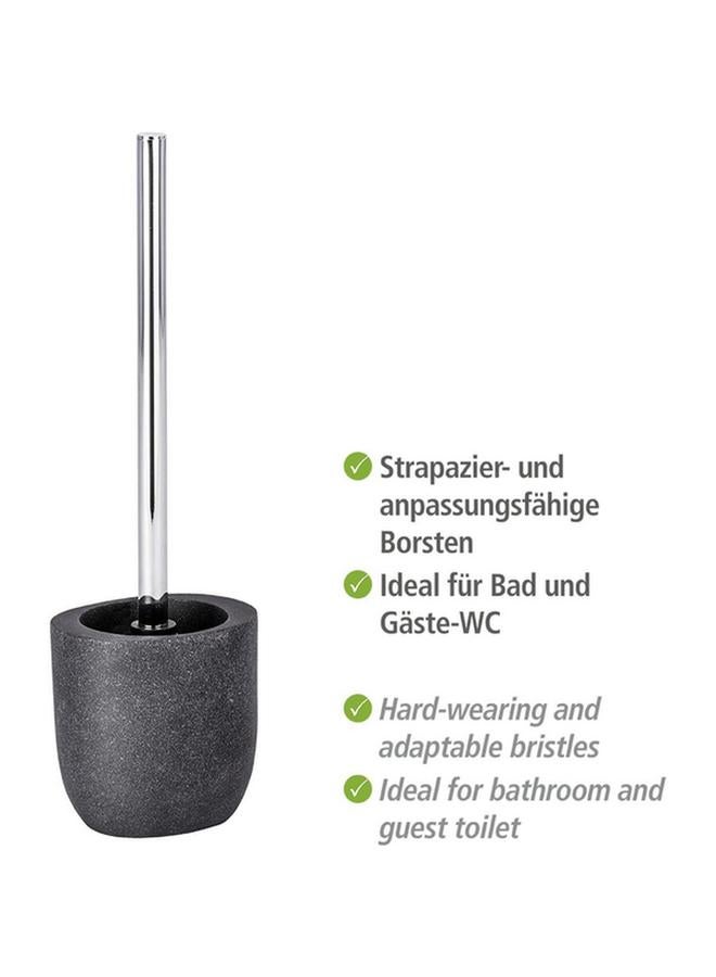Wenko Puro Contemporary Design Polyresin Toilet Brush With Holder Anthracite And Silver 22025100 - Image 4