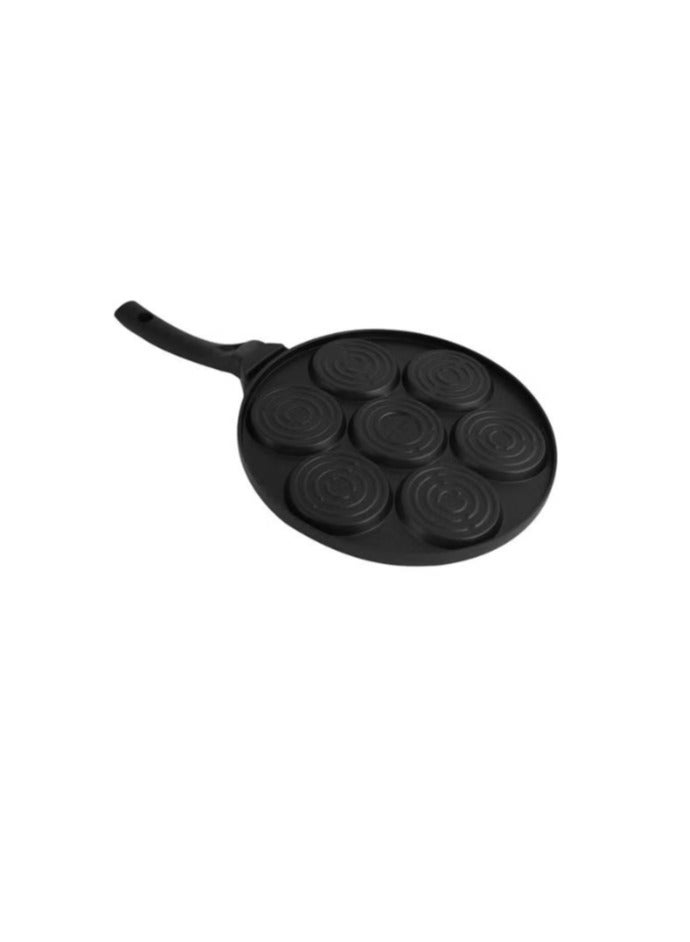 Pancake maker die-cast aluminum non-stick coating inside black  - Image 4