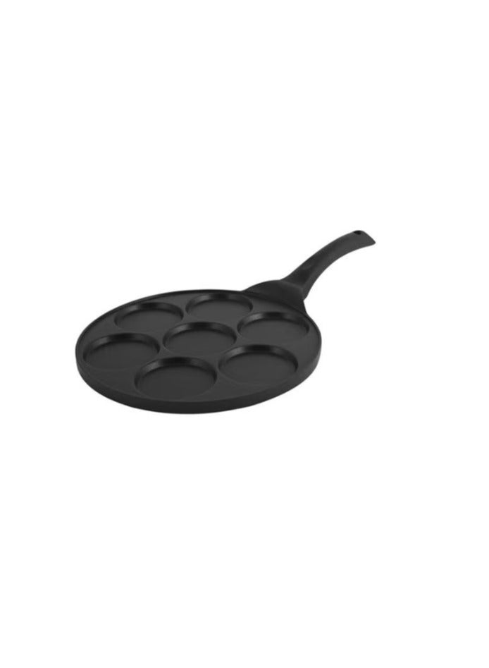 Pancake maker die-cast aluminum non-stick coating inside black  - Image 1