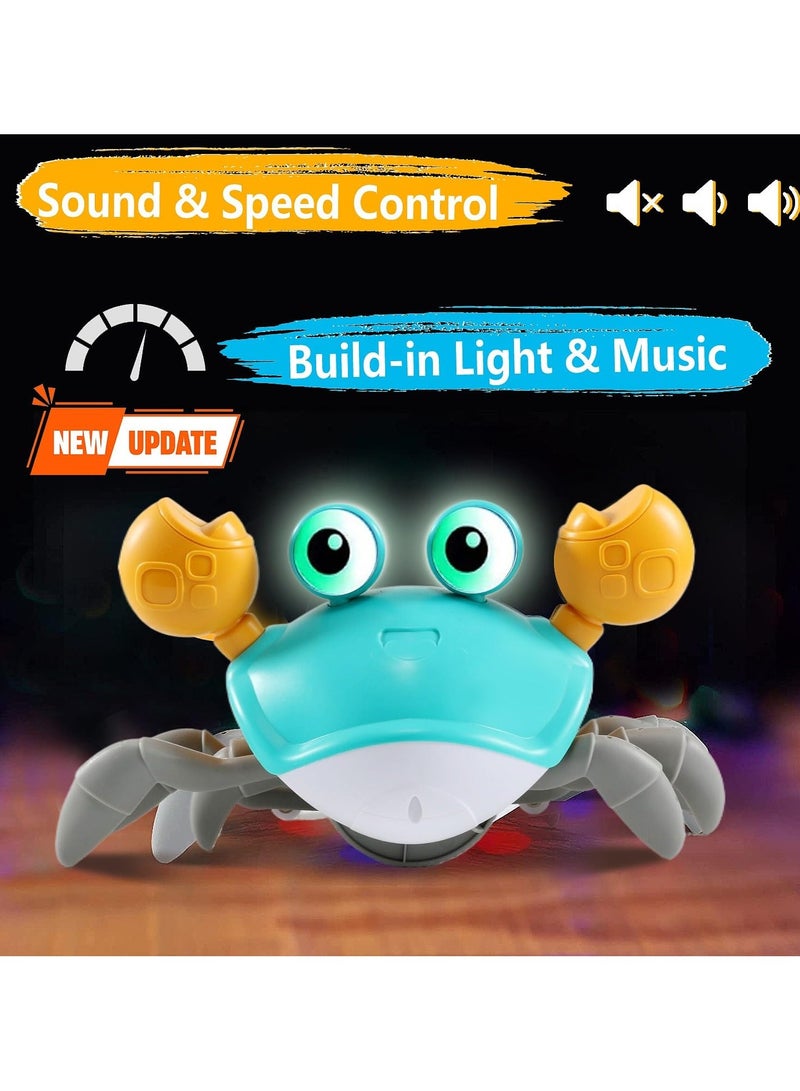 Flushrenic Crawling crab baby toy, interactive baby prone time crab with music, children walking and dancing crabs, fun boys and girls 3 years old and above baby crab toy birthday gift  - Image 4