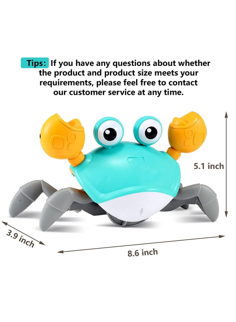Flushrenic Crawling crab baby toy, interactive baby prone time crab with music, children walking and dancing crabs, fun boys and girls 3 years old and above baby crab toy birthday gift  - Image 3