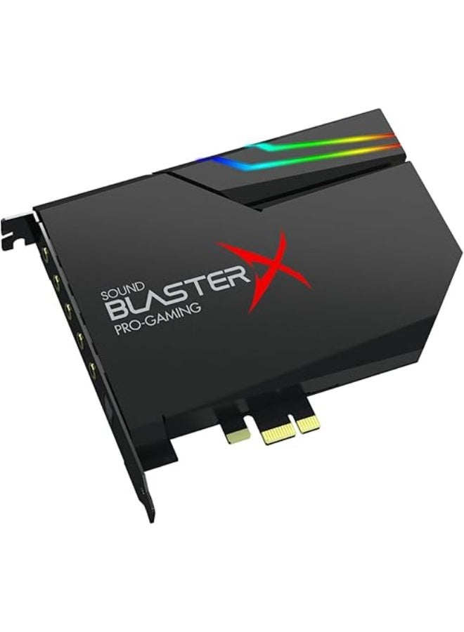 CREATIVE Sound Blaster PCIe Gaming Sound Card and DAC with Dolby Digital and DTS, Xamp Discrete Headphone Bi-amp, Up to 122dB SNR, RGB Lighting System, SB1740 - Image 1