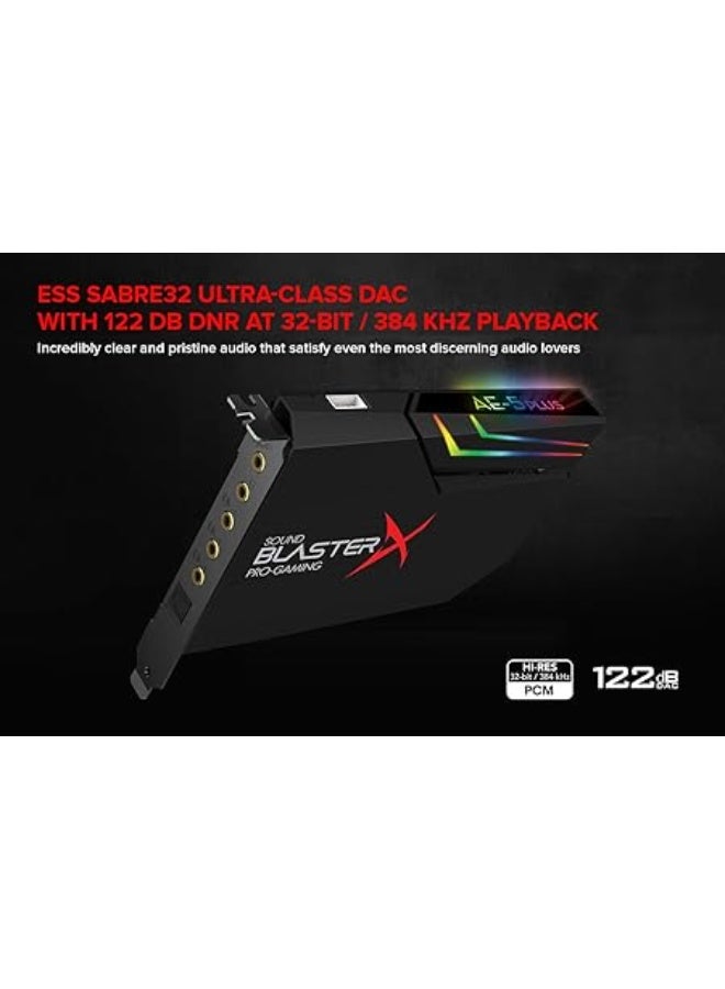 CREATIVE Sound Blaster PCIe Gaming Sound Card and DAC with Dolby Digital and DTS, Xamp Discrete Headphone Bi-amp, Up to 122dB SNR, RGB Lighting System, SB1740 - Image 2