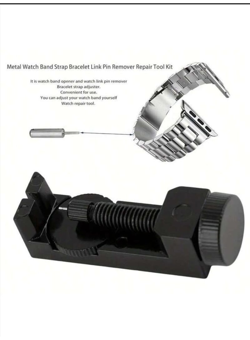 Tool for adjusting and removing the connecting pin to adjust the size of a silver watch bracelet made of iron alloy. - Image 3