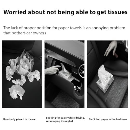 FOVANI Creative Car Tissue Paper Box,Cute Cartoon Multifunctional Tissue Cover Paper Holder Car Napkin Paper Organizer Hanging Tissue Holder (Sky Blue)… (Green) - Image 3