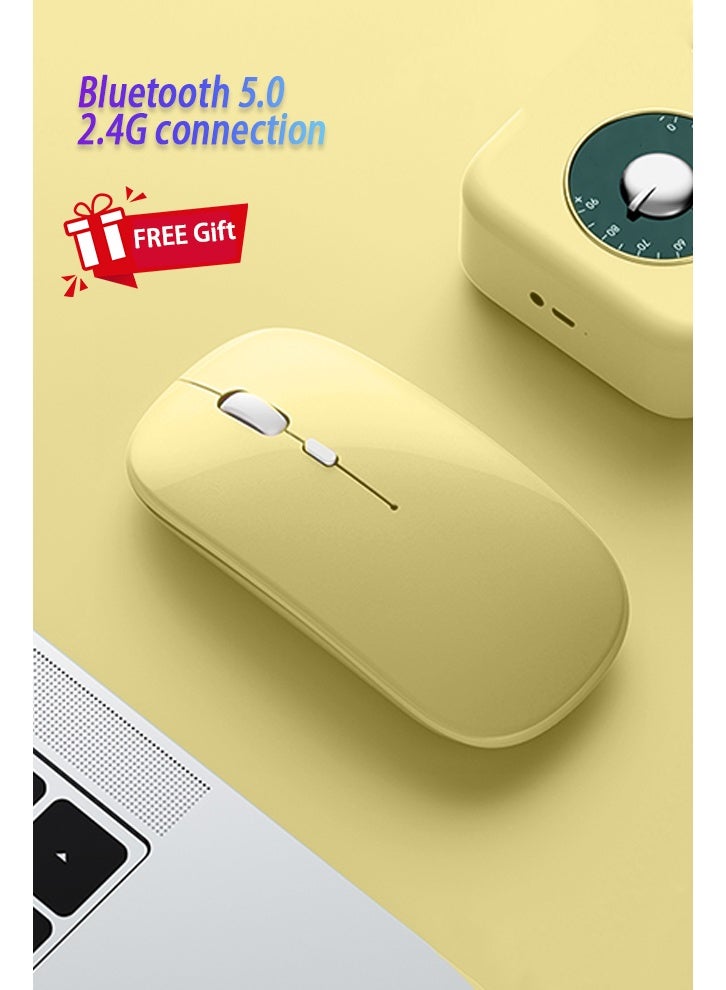 Yaqeen iPad 11th Generation Case (A16 2025) And 10th Gen 10.9 Inch Magic Keyboard Case - iPad Case With Keyboard Triangle Bracket Built-In Pen Slot Flip-Top Smart Wake-Up/Screen Off/AED 89 Gift Set/2-In-1 Screen Protector/Desert Dust Defender/Writing Pen/Leather Case Ipad A16 Case- Yellow - Image 4