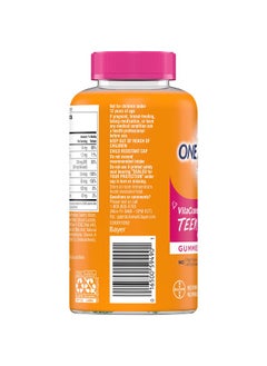 ONE A DAY Teen For Her Multivitamin Gummies Gummy Multivitamins With Vitamin A C D E And Zinc For Immune Health Support Physical Energy & More 150 Count  - Image 4