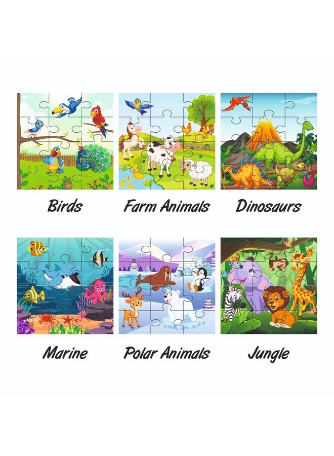 Yey Animals and Nursery Rhymes Jigsaw Puzzles for Kids | Pack of 2 Puzzle Boxes - Set of 12 Educational Puzzles, Multicolor, 6.25 x 6.25 inches - Image 5