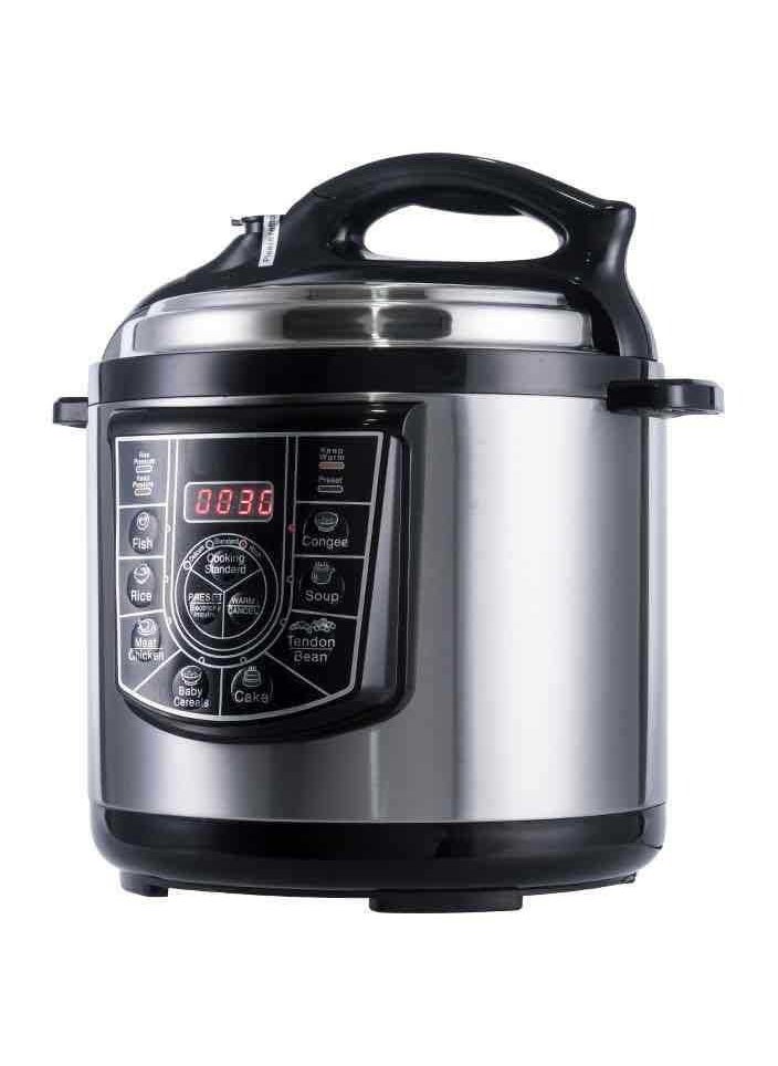 DubaiGallery 6L Stainless Steel 10 In 1 Multifunction Smart LCD Home Digital Rice Cooker Electric Pressure Cooker  - Image 3