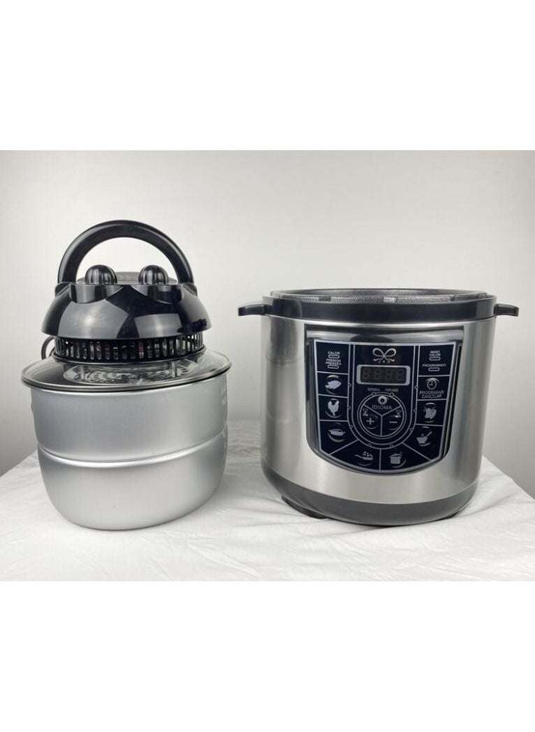DubaiGallery 6L Stainless Steel 10 In 1 Multifunction Smart LCD Home Digital Rice Cooker Electric Pressure Cooker  - Image 4