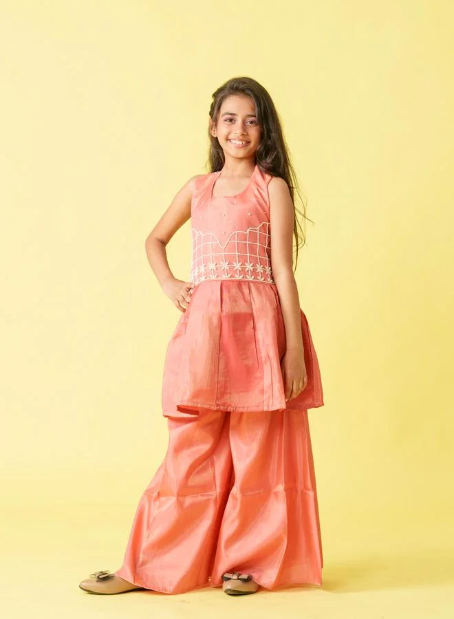Maithili Maithili Embellished Sleeveless Top and Palazzo Set