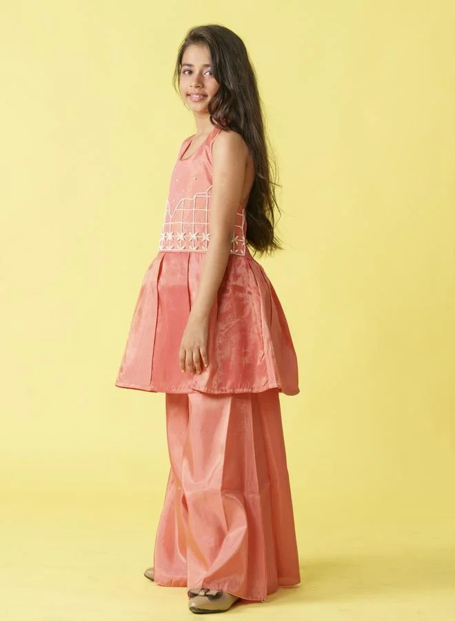 Maithili Maithili Embellished Sleeveless Top and Palazzo Set
