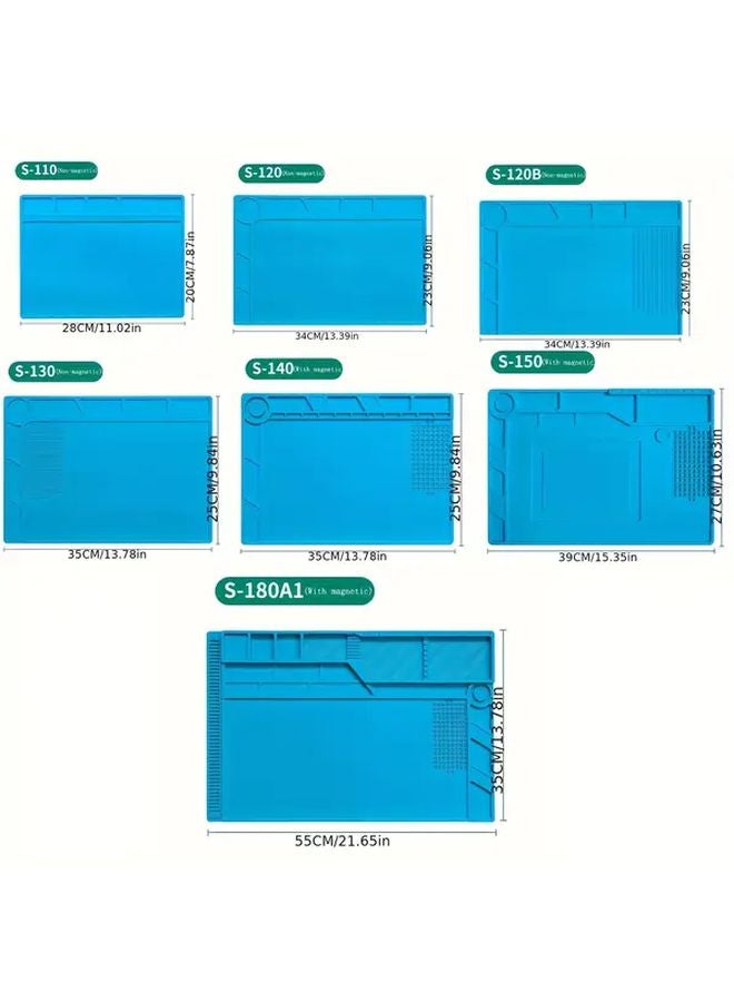 Heat Resistant Insulation Silicone Soldering Mat S 120 Non Magnetic Anti Static Workstation Pad - Image 3