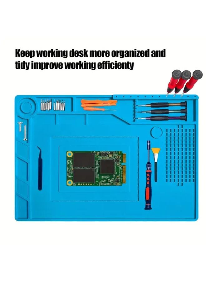 Heat Resistant Insulation Silicone Soldering Mat S 120 Non Magnetic Anti Static Workstation Pad - Image 4