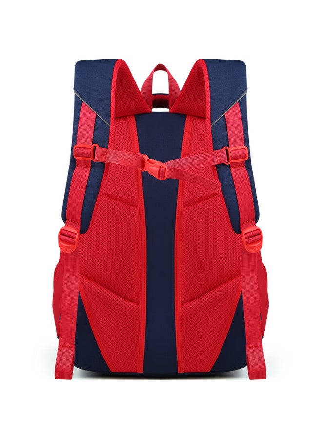 Edison Middle School Student Backpack, Water-resistant, Large Capacity, Double Shoulder Bag, High School Student Lightweight Backpack, L796-8 Flame Blue - Image 4