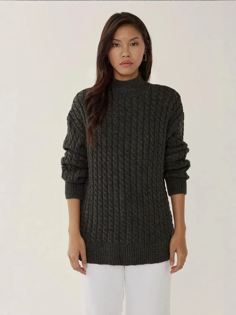HICCUP Hair Braid Knit Sweater