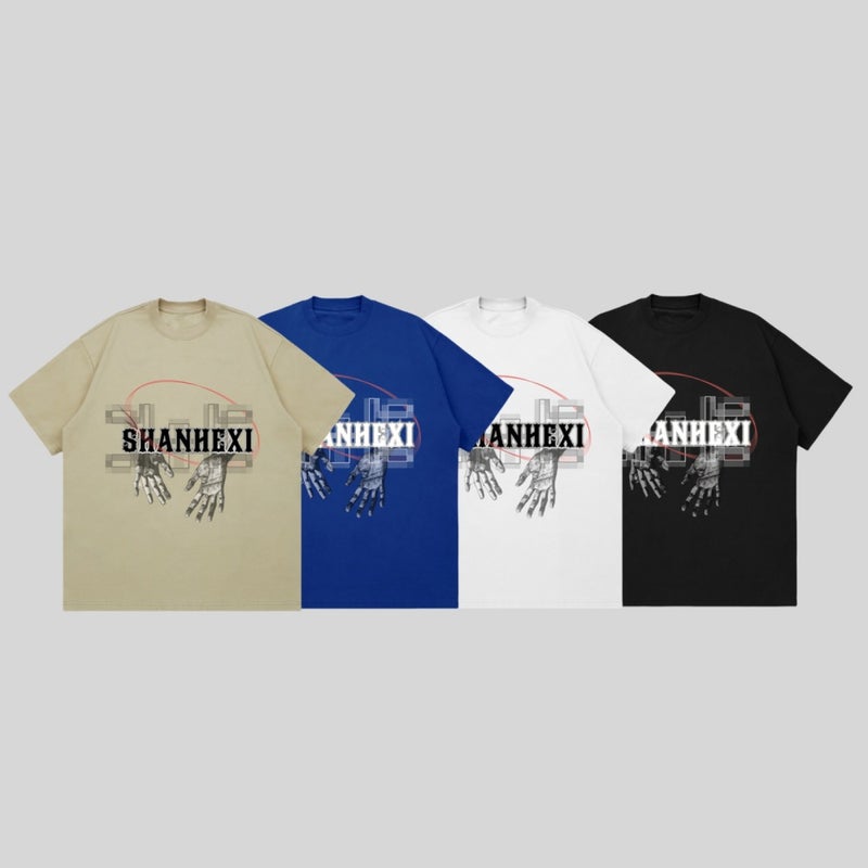 2024 Summer New Short-sleeved Men's and Women's Loose All-match American Casual High Street Hip-hop Fashion Brand Upper Clothes Half-sleeved - Image 3