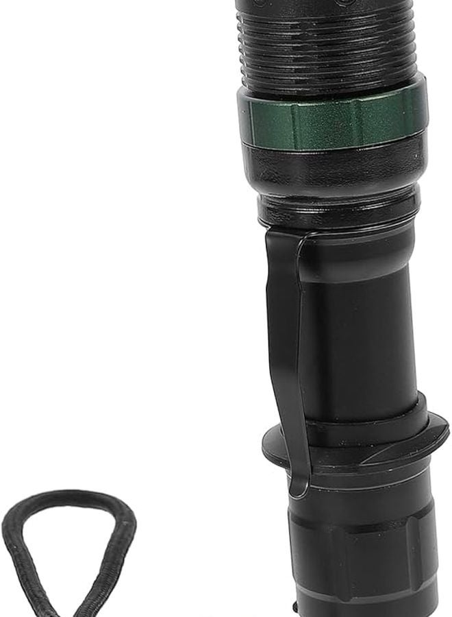 Rechargeable Mini LED Flashlight Zoomable Aluminum Alloy Non Slip Grip - Image 2