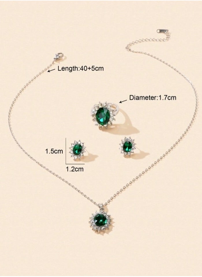 Trend - Luxury Jewellery Set For  Women Inlaid With Zirconia - Image 1