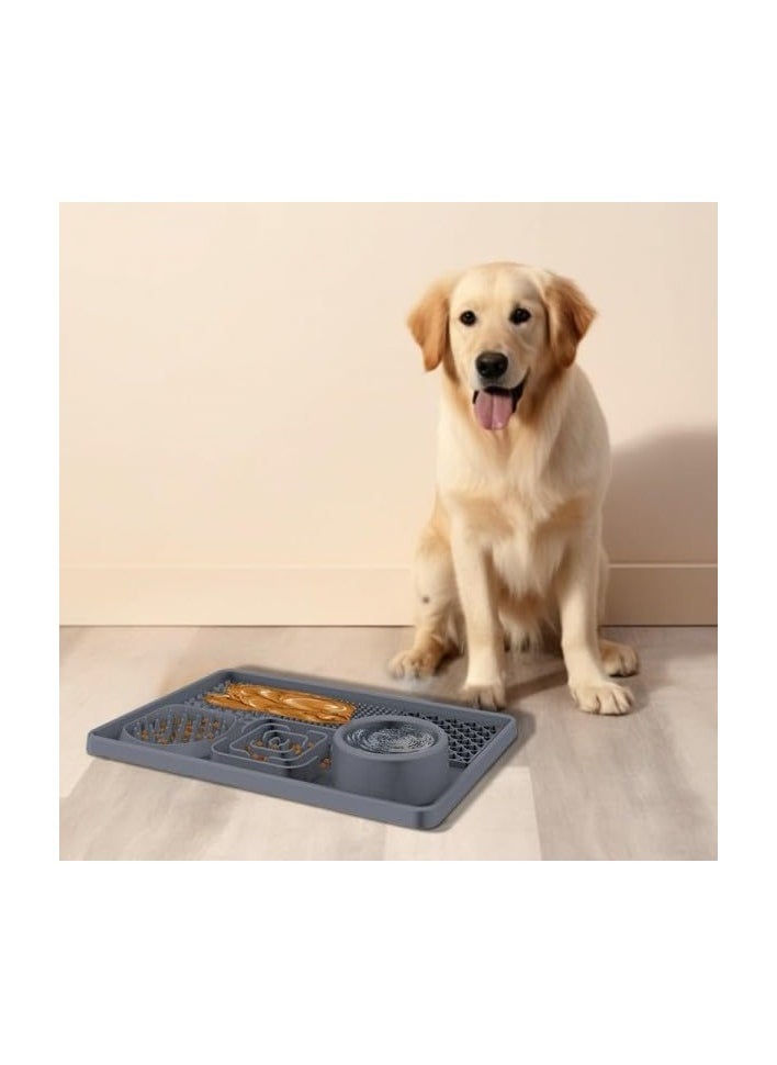 Slow Feeding Food Mat, Dog And Cat Slow Feeder Bowls, Lick Mat with Suction Cups - pzsku/ZC958A959F862B968A7C4Z/45/_/1734361102/474f725c-6fbf-4ef5-b45f-c1413b39e206