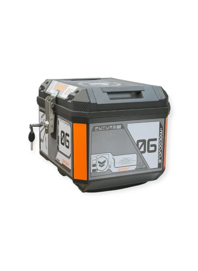 DG Electric Scooter / Motorcycle Storage Box – Heavy Duty Waterproof Rear Trunk with Lock Key and Thermal Insulation – Multipurpose Cargo Case for Safe Storage and Travel - Image 5