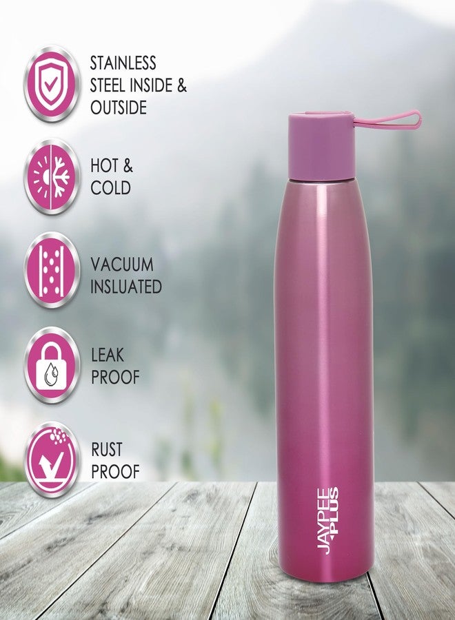 Jaypee Plus Victor ISI Certified Vaccum Insulated Thermosteel 900 ml Water Bottle 24 Hours Hot and Cold Double Walled Anti Skid Rustproof Leakproof Bottle for Office, School, Gym, Trekking,Purple - Image 3