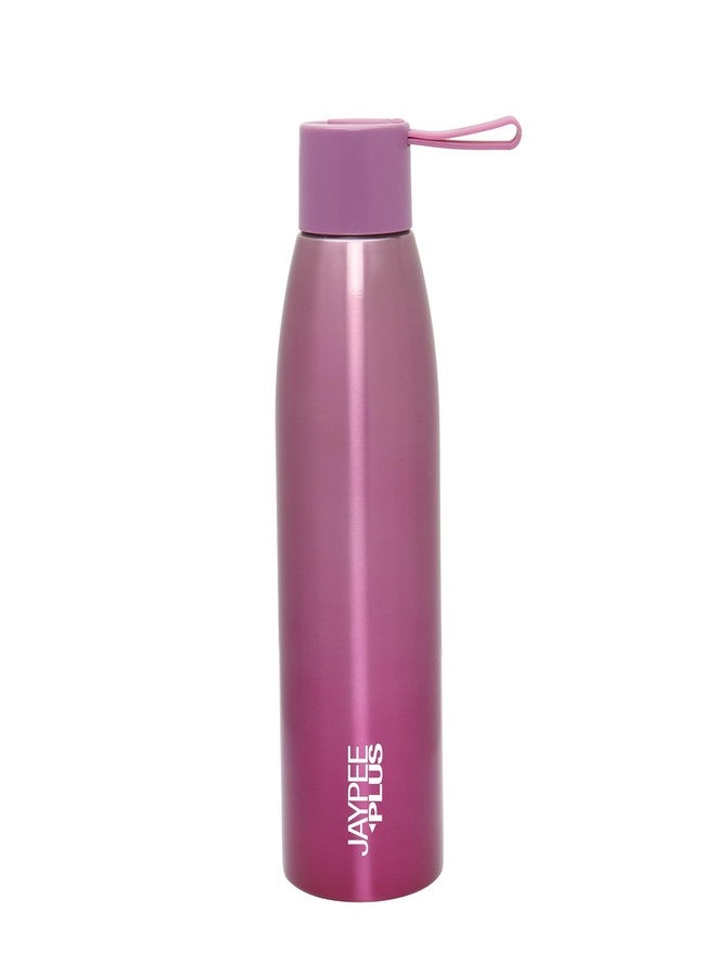 Jaypee Plus Victor ISI Certified Vaccum Insulated Thermosteel 900 ml Water Bottle 24 Hours Hot and Cold Double Walled Anti Skid Rustproof Leakproof Bottle for Office, School, Gym, Trekking,Purple - Image 1