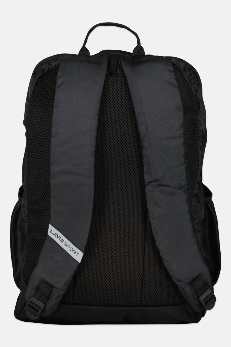 Lavie حقيبة ظهر للرجال بشعار العلامة التجارية، سوداء - Image 2