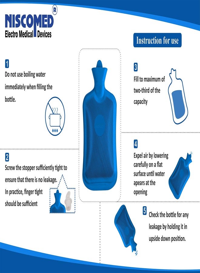 Niscomed Hot Water Bottle (Blue) - Image 5