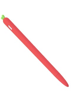 Compatible for Apple Pencil Sleeve 2nd Generation Holder, Carrot Shaped Stylus Sleeve Cover Silicone Screen Touch Pen Grip Holder Compatible for Apple Pencil