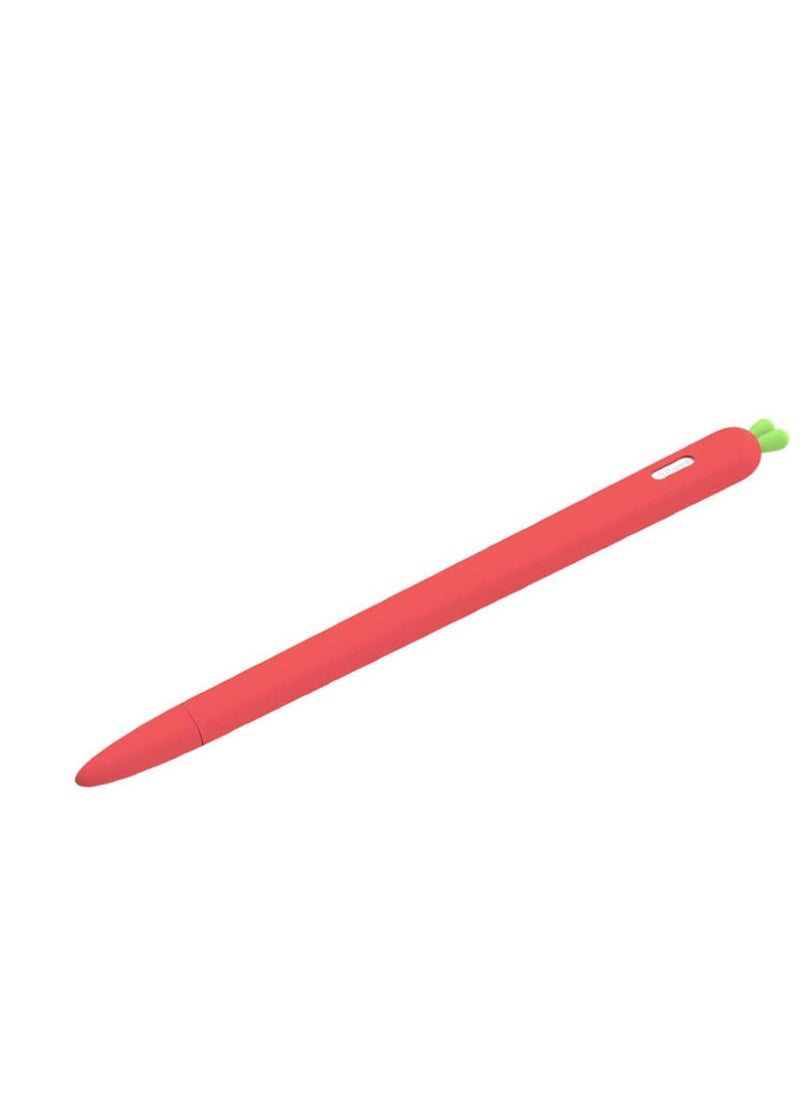 STAUD - Compatible for Apple Pencil Sleeve 2nd Generation Holder, Carrot Shaped Stylus Sleeve Cover Silicone Screen Touch Pen Grip Holder Compatible for Apple Pencil - Image 1
