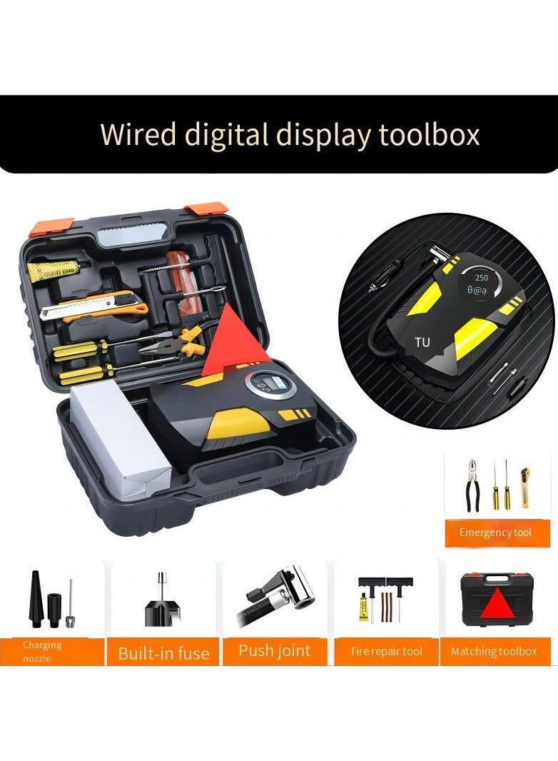 SUITU Digital Car Tyre Inflator Air Compressor with Auto Stop and LED Light 12V Fast Portable Air Pump for Car Bicycle Motorcycle Ball Air Mattress - Image 1