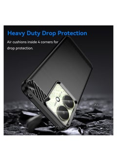 Fankalo Phone Case for Xiaomi Redmi 13C 5G/ Xiaomi Redmi 13C 4G/ Xiaomi Poco C65 Soft TPU Brushed Texture Anti-Slip  - Image 3