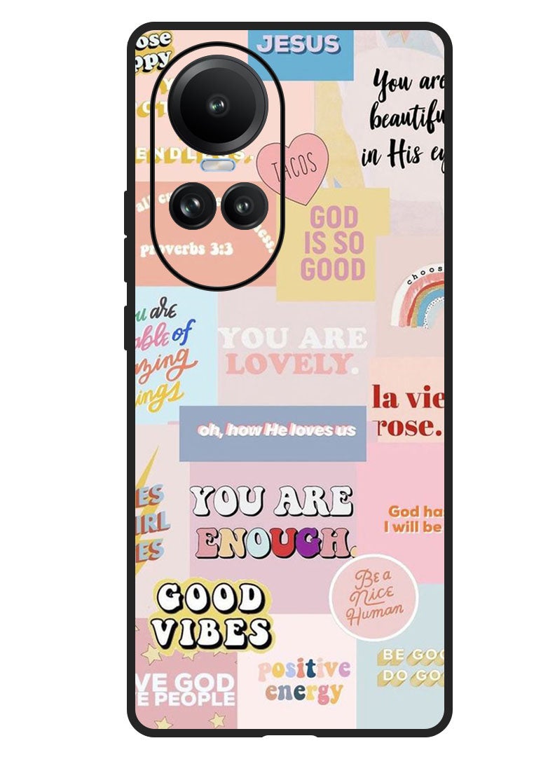 Theodor غطاء واقي مضاد للخدش ومقاوم للصدمات لجهاز أوبو رينو 10/10 برو كولاج - Image 1