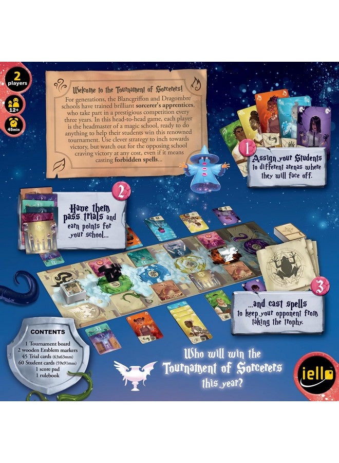 IELLO: Clash of Magic Schools - Set Collection Fantasy Card Game, Hand Management Game of Combo & Strong Confrontation, Ages 12+, 2 Players, 45 Min - Image 2