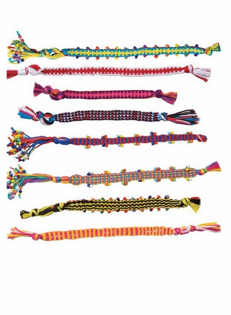 Y&D Bracelet Making Kit for Girl, Friendship DIY Craft with 10 Color Cotton Thread, 1 Small Box of Beads, Round Woven Board, Square Board Girls, Children's Art and Crafts - Image 2