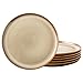 LERATIO Ceramic Plates Set of 6, 8.5 Inch Reactive Glaze Light Weight Porcelain Salad Plates,Modern Shape Dinnerware - Image 2