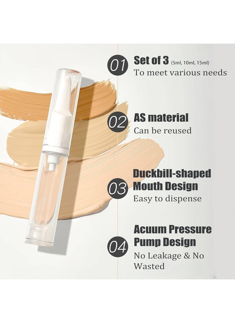 Prostuff.in Prostuffin 10ml TravelSized Airless Vacuum Pump Bottle LeakProof Unscented and Portable Containers Liquid Dispenser Bottle for Lotion Cream Eye Serum and Toiletries Cosmetic Container 2 Pcs  - Image 2