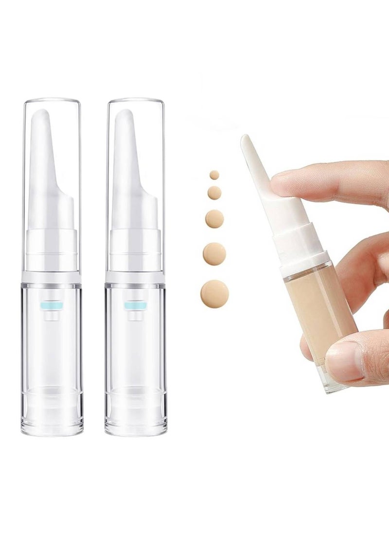 Prostuff.in Prostuffin 10ml TravelSized Airless Vacuum Pump Bottle LeakProof Unscented and Portable Containers Liquid Dispenser Bottle for Lotion Cream Eye Serum and Toiletries Cosmetic Container 2 Pcs  - Image 1